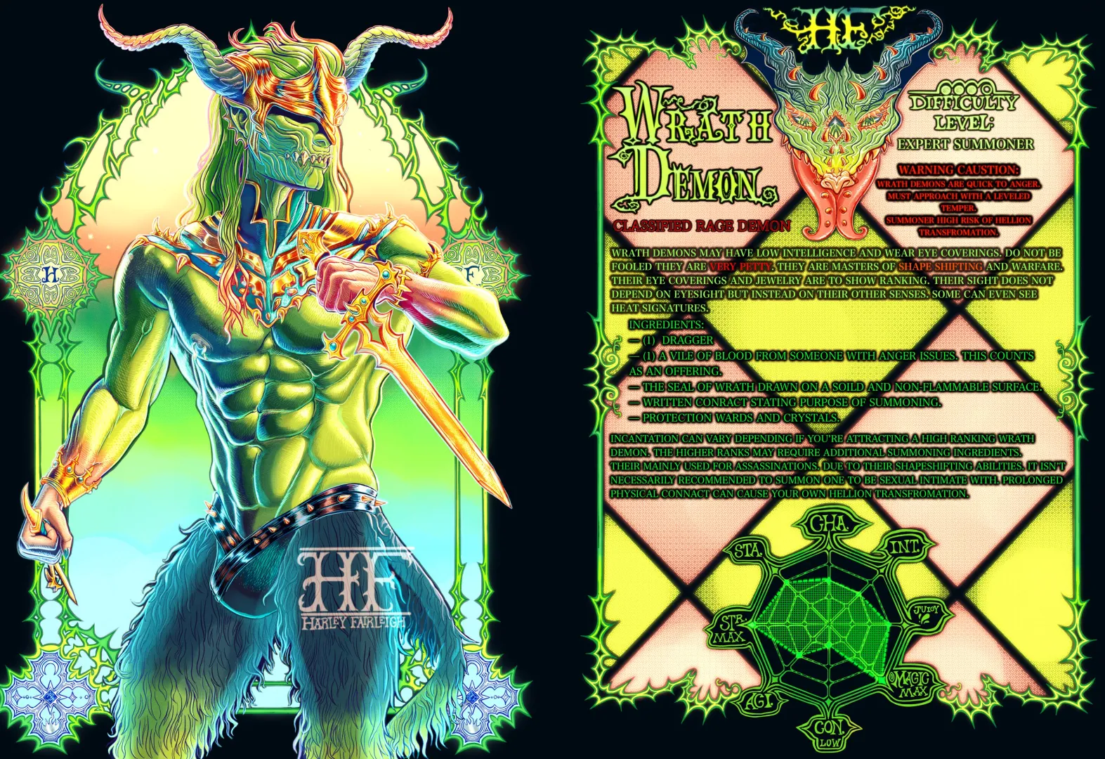 WRATH DEMON PAGE (BY: HARLEY FAIRLEIGH) posted by Sure-Pomegranate-812