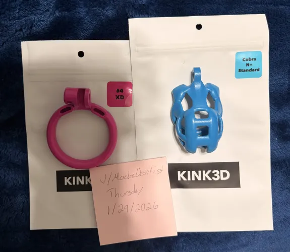 [WTS] [US] Kink 3d 4XD and n+ standard - $110 for both; 25 for ring; 95 for cage by MochaDentist