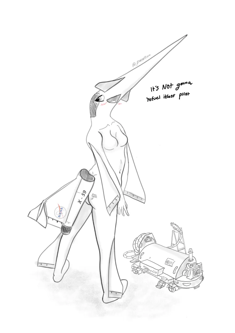 X-59 Commission [F] Art by me posted by pokeflora