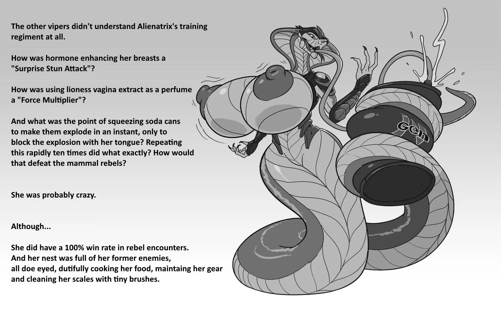 X-com 9 (Viper, alien, wholesome handling of beverages, make love not war, positive relationships in a new era) [Artist unknown] [rerun 'cause Imgur ate the original] posted by AugustRenfelt