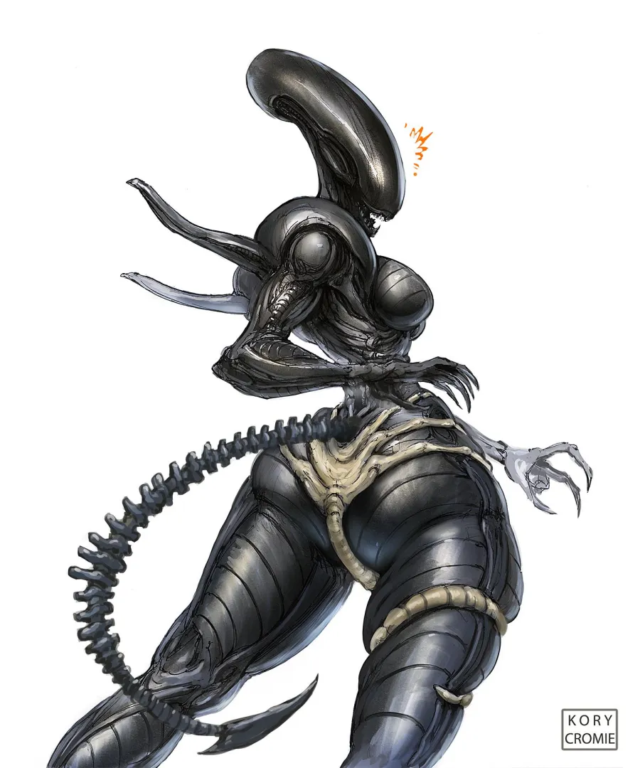 Xenomorph with a kinky facehugger [F] (TheGeniusFetus) posted by Vex_Hex69