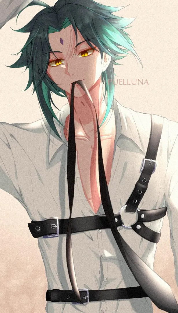 Xiao in harness (puelluna) posted by FNBNBF22