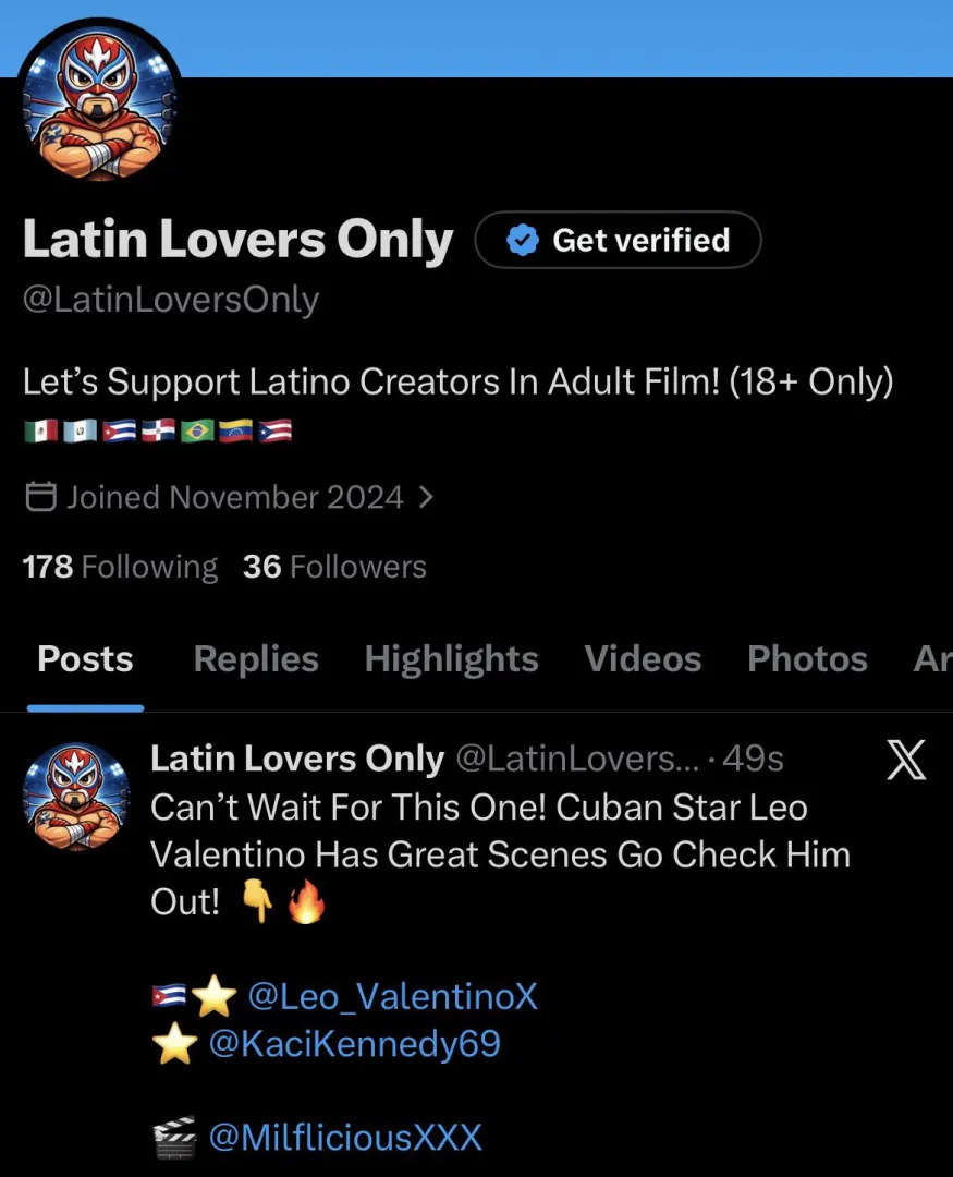 X/Twitter Page Dedicated To Latino Creators! posted by LatinLoversOnly