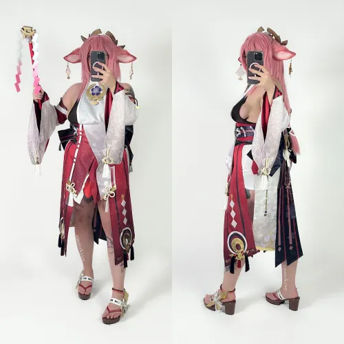 yae miko cosplay by emmakyun by emmakyun