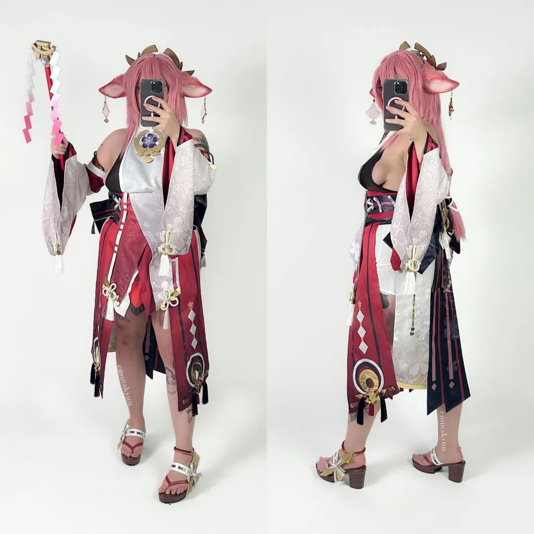yae miko cosplay by emmakyun posted by emmakyun