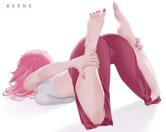 Yae reverse yogic sleep pose (Avene) by elegantloveglimmer