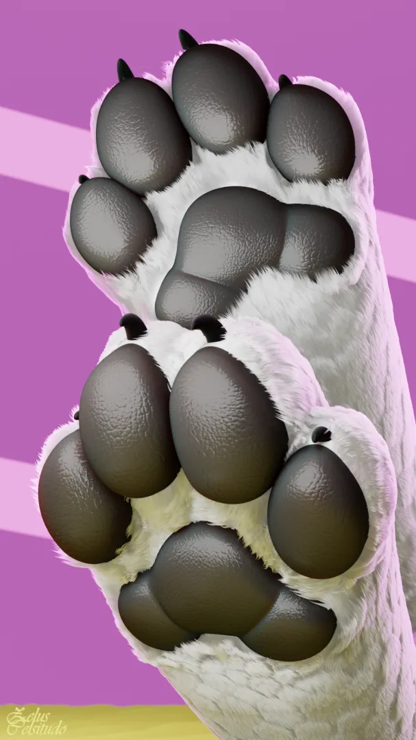 [YCH] Animated Fluffy paws! (ZelusCelsitudo) posted by Z4urce
