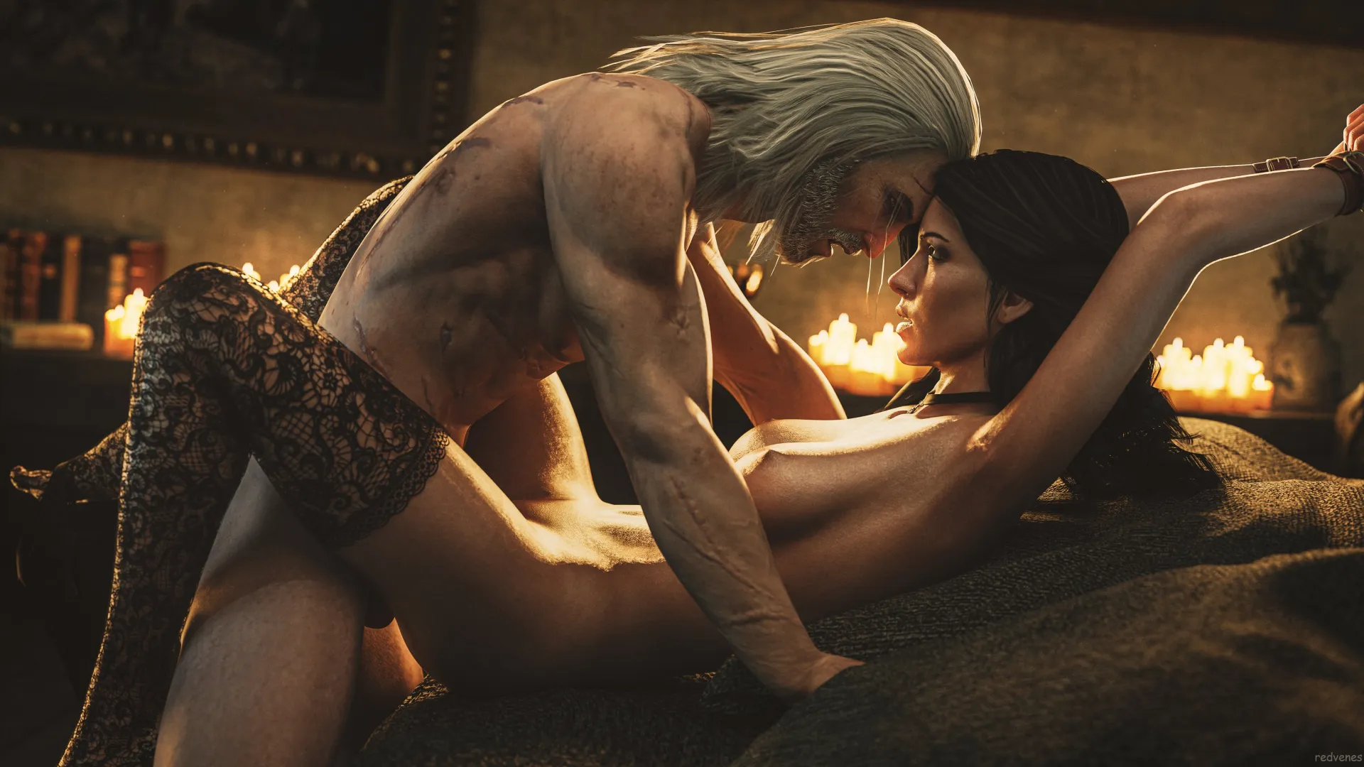 Yennefer & Geralt (redvenes) posted by Poke-Oji