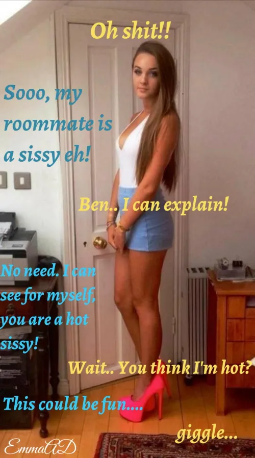 Yes every sissy’s dream situation x by Chloebabe82