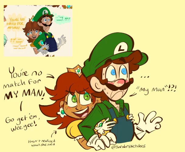 Yes, Luigi, that is indeed what she said  (SarahSketches) by ItsRaw18
