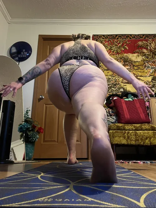 Yoga in my undies by QUEENBAVM0RDA