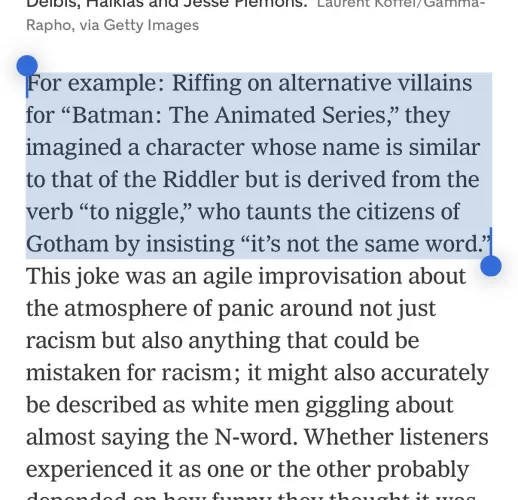 You are writing for a prestige, left wing publication and you must describe Cumtown using only one joke. Which do you choose? by External_Donut3140