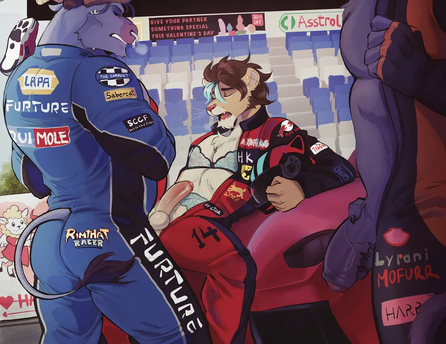 You can do it, runner, you still have to take this turn. (Artist: VHKAnsfweer) posted by Normal_Equivalent_11