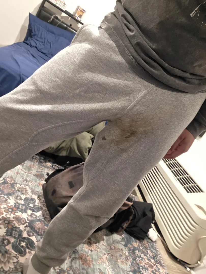 You can't tell but there's a fresh wet load hiding beneath those dry stains posted by the_greyy_one