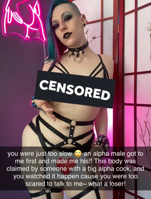 You confessed to your crush, but you didn’t know she was already taken…and she sends this back to you. How‘s your self esteem? by Blue-Haze-Babe