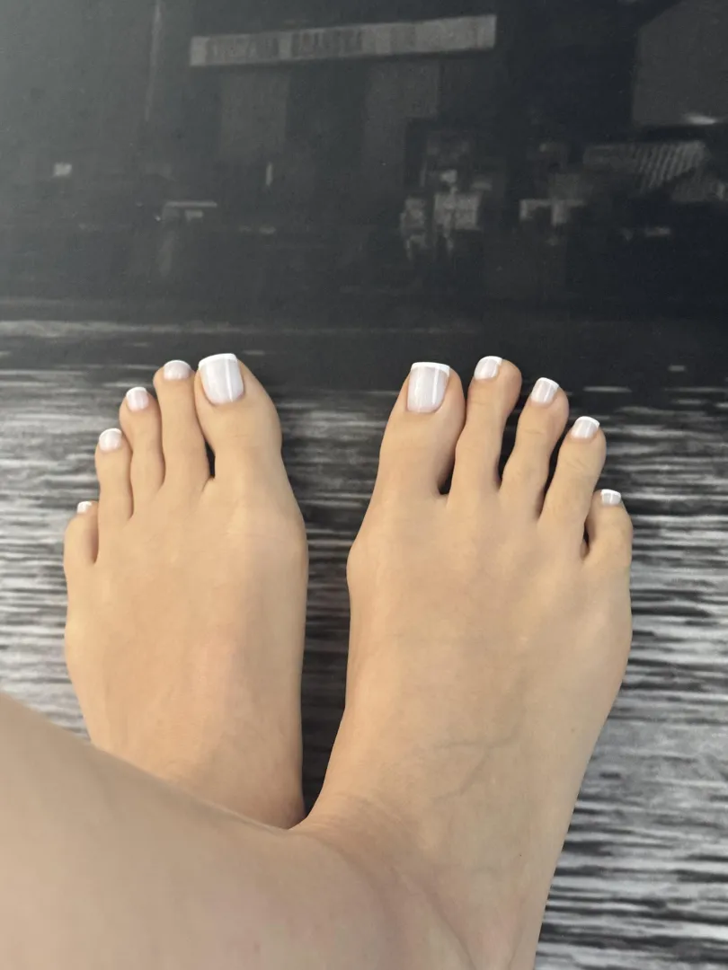 You deserve white french toes on you! posted by longtoeslady