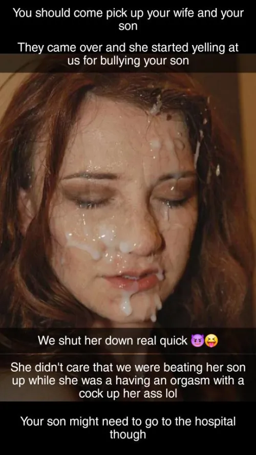 You get this from one of your son's bullies (no imagefap) by Captionsforever