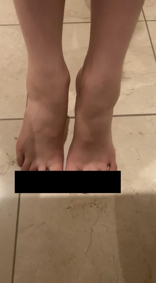 You just want to see what color my toenails are right ?  by dark-mist00