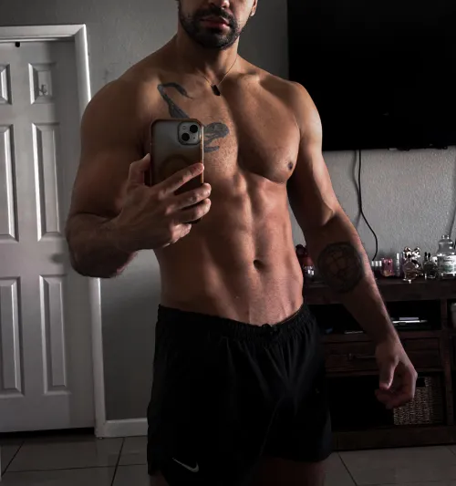 You licking the abs? by midnightsosa