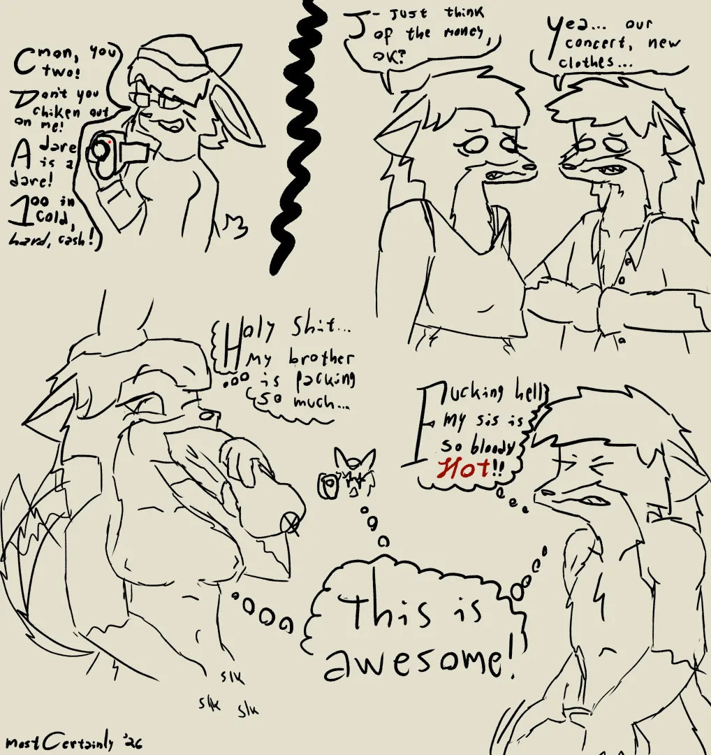 You two are disgusted... Right? (OC) [MFF] posted by keytarEnjoyerFurry