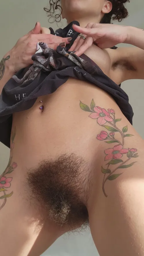 You’ll have to explore to find my clit  by hairyangela