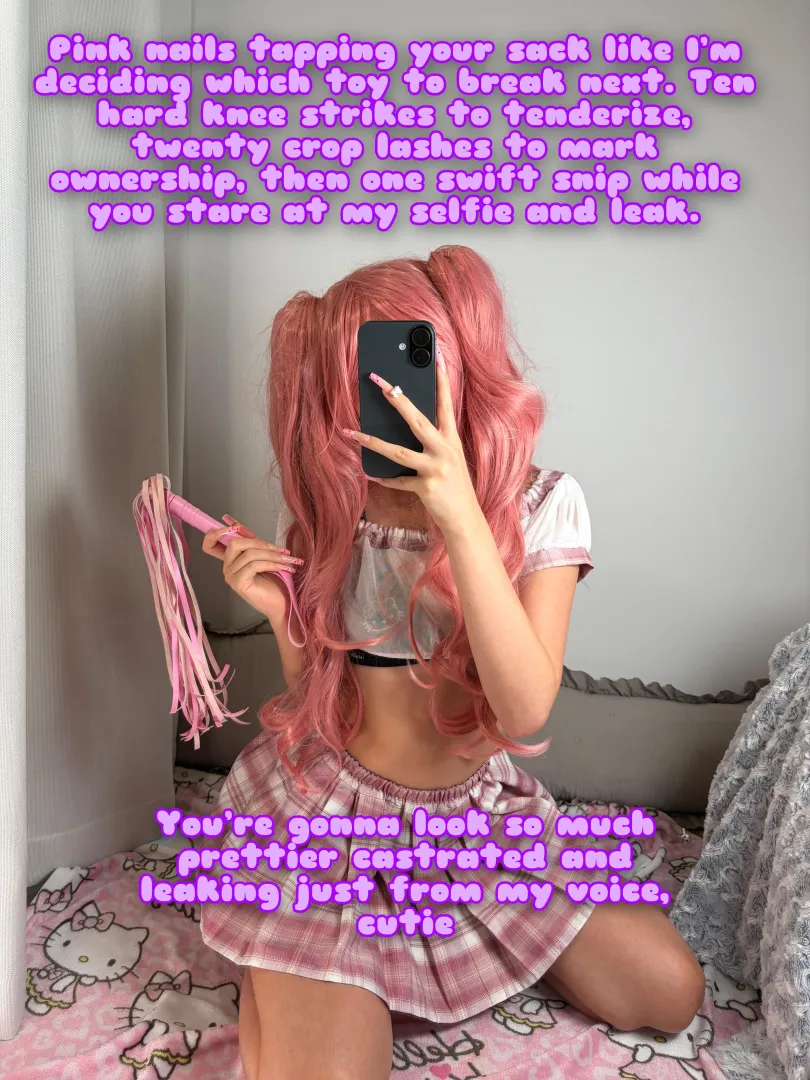 You'll look so much prettier leaking after I take your balls [oc] [imagefap: princessdollmie] posted by PinkDolxo