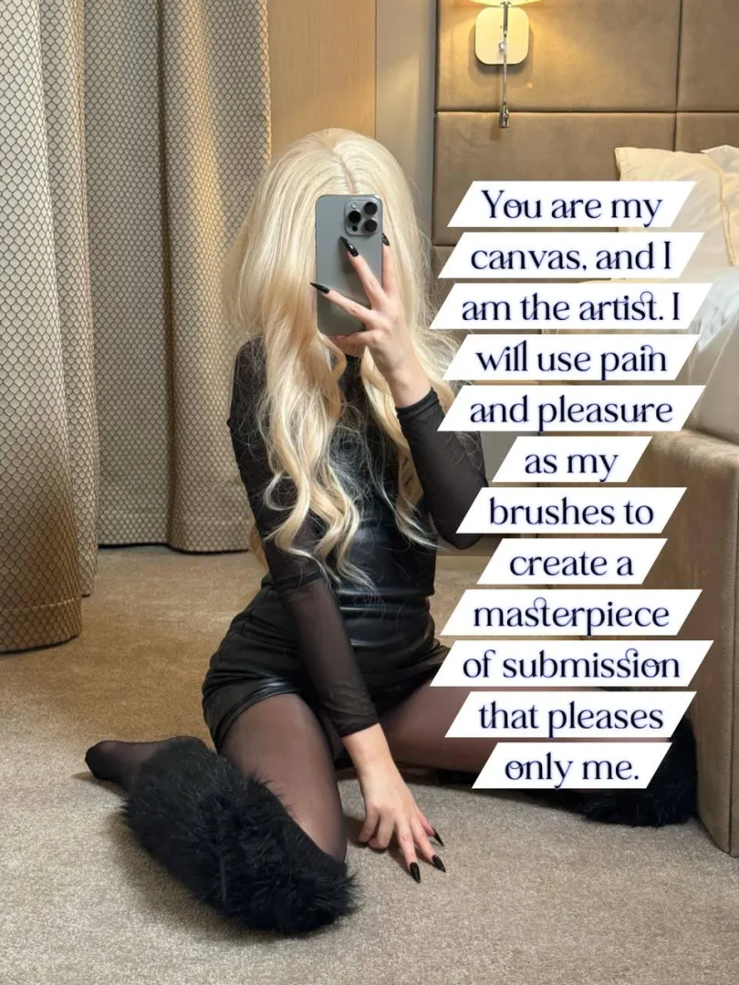 Your body is my artwork, submit for the masterpiece posted by CutLuxie