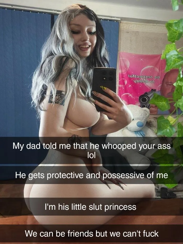 Your crush is her dad's little slut princess posted by Captionsforever
