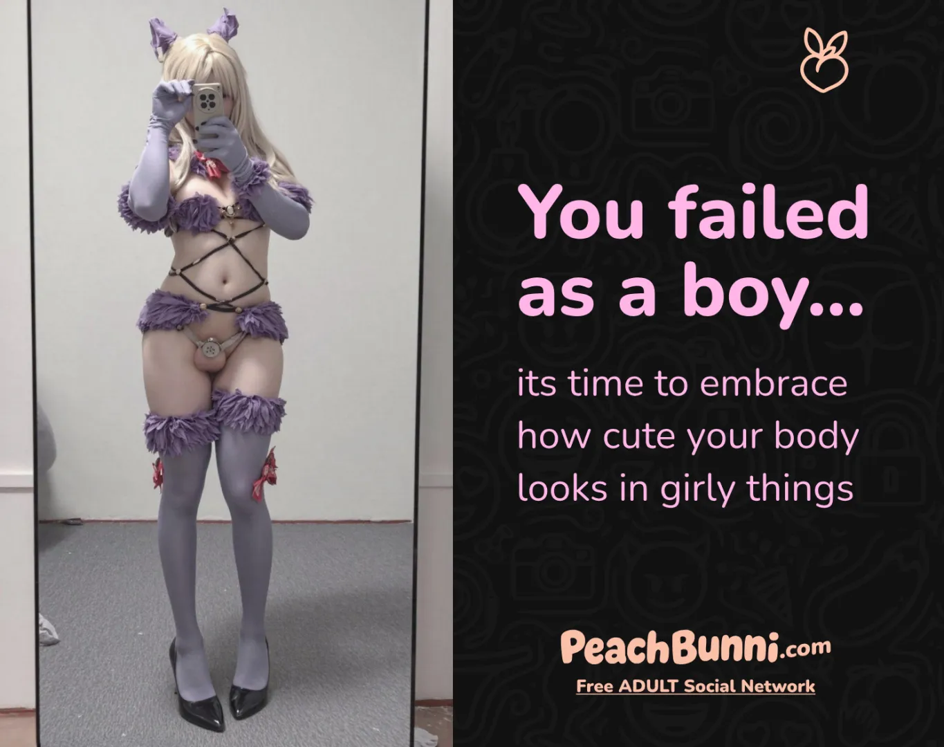 Your feminine body wasn't a turn on to girls anyways, its makes cocks hard though... posted by joinpeachbunni