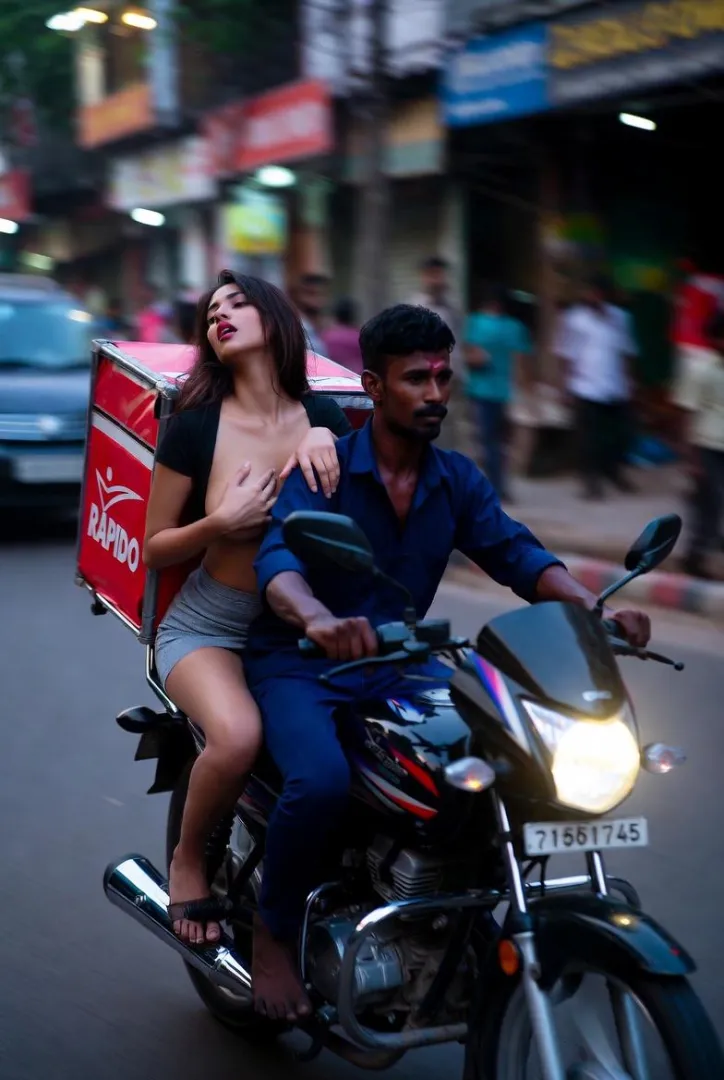 Your girlfriend on a bike taxi who also delivers food posted by God_Of_Gooners