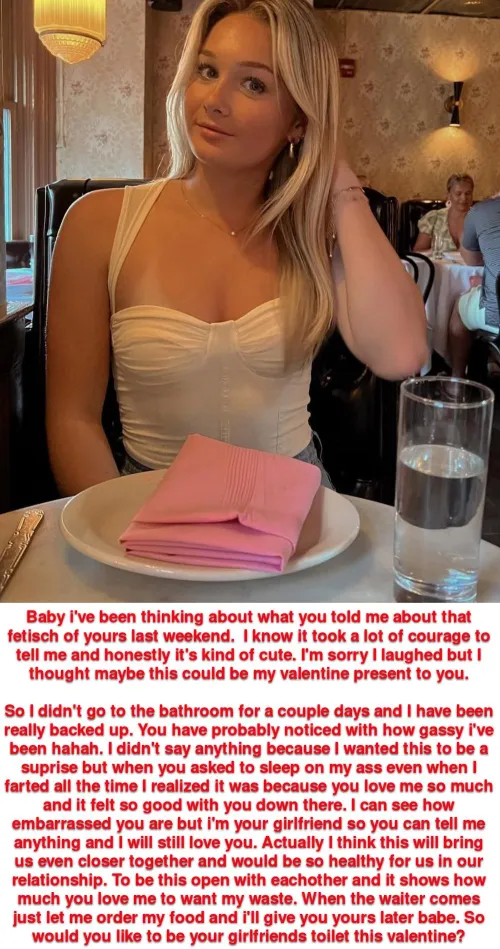 Your girlfriends valentine gift [scat] by SewronEngine