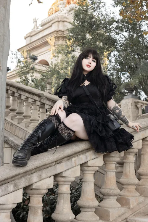 Your goth gf is dressed for a date by VelvetKisssy