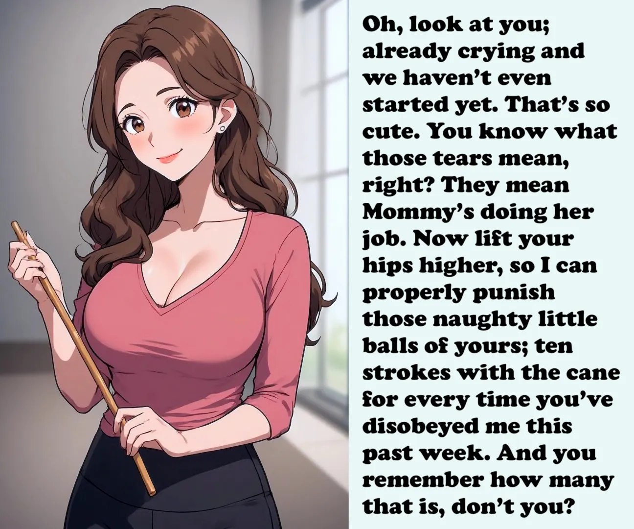 Your tears mean she's doing it right… [AI Image] (punishment81 on ImageFap) posted by MasticatrixPenalty