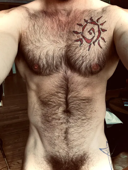 Your view before a very hairy hug by MeditateWithMiles