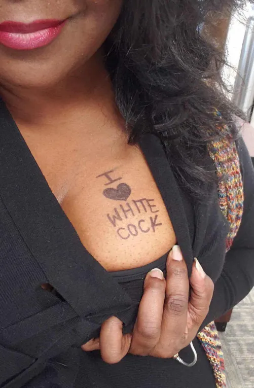 Your wife's new tattoo, black cuck. Do you like it? ‍❤️‍‍ by Extension-Dinner-794