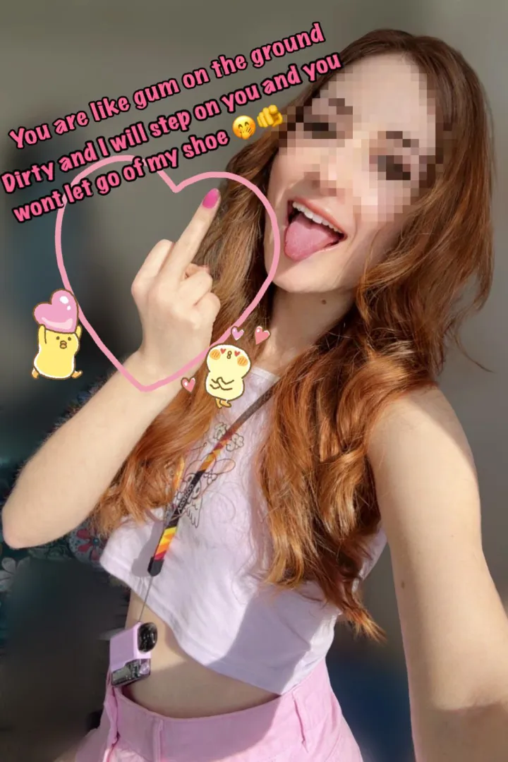 You’re here for a reason, because you crave me showing you that you’re just a little germ  posted by Godess_Athena_