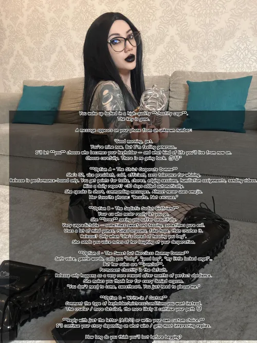 You're Locked. Now Choose Your Destiny in the Cage [no imagefap] by Callmegoddesszaraaa