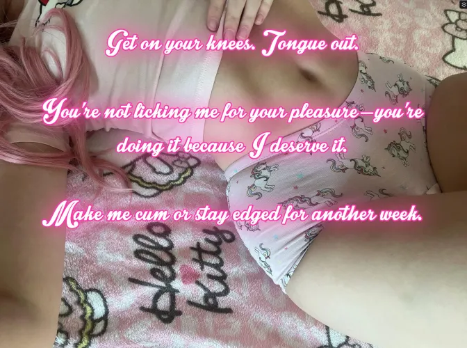 You're not licking for fun but because I command it  [imagefap: princessdollmie] by PinkDolxo