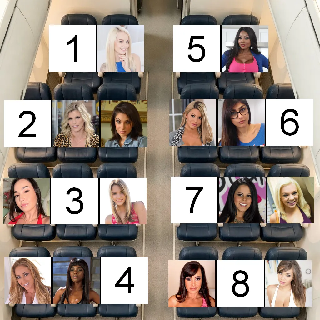 You're on a 12 hour flight, they're all gassy and will be farting and burping non-stop the whole flight 4. Where are you sitting? (Porn Stars Edition) posted by LoverOfTigBitties