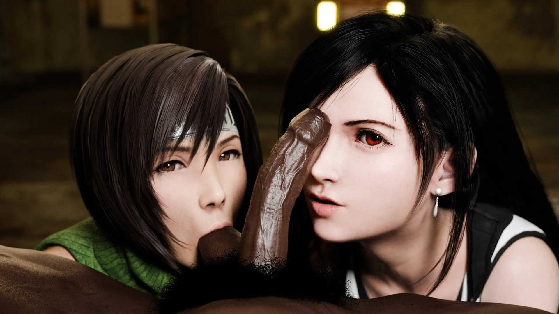 Yuffie and Tifa - Synergy (DogHead) posted by Poke-Oji