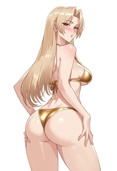 Yuki Golden Bikini (pcharlesart) by Silent_Steak_9540