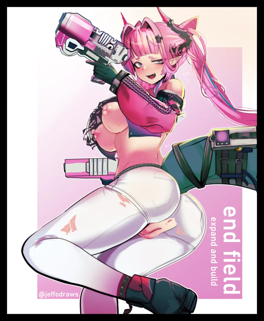 Yvonne battle damage posted by jeffodraws