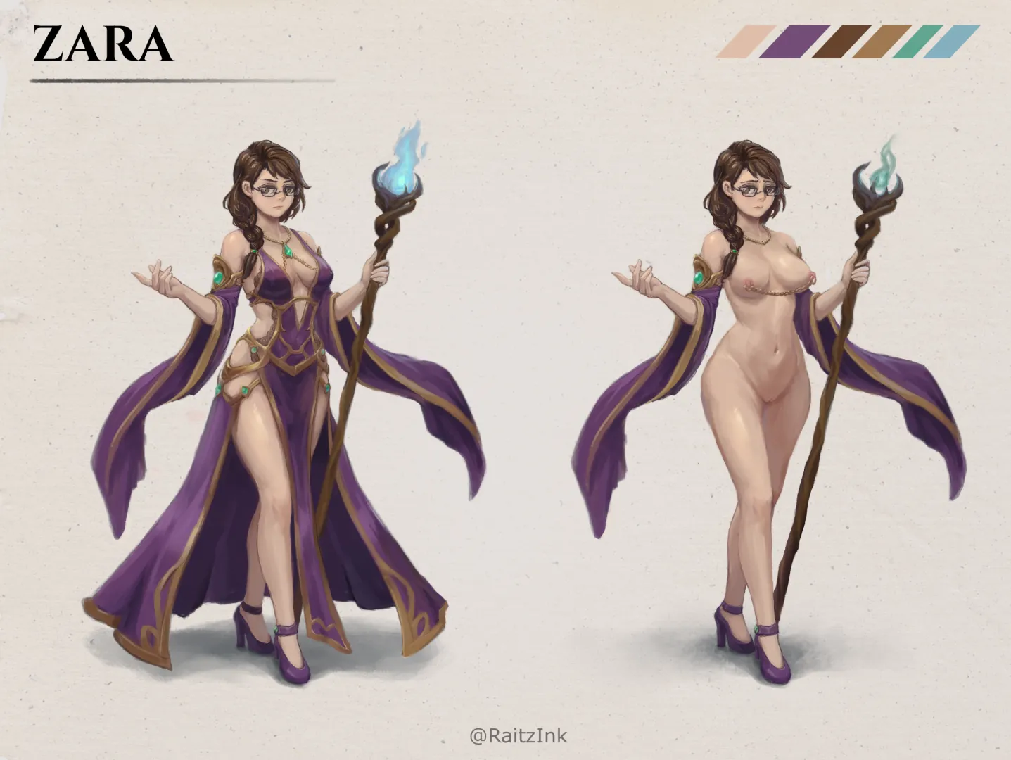 Zara, Isekai'd Mage posted by raitz_ink