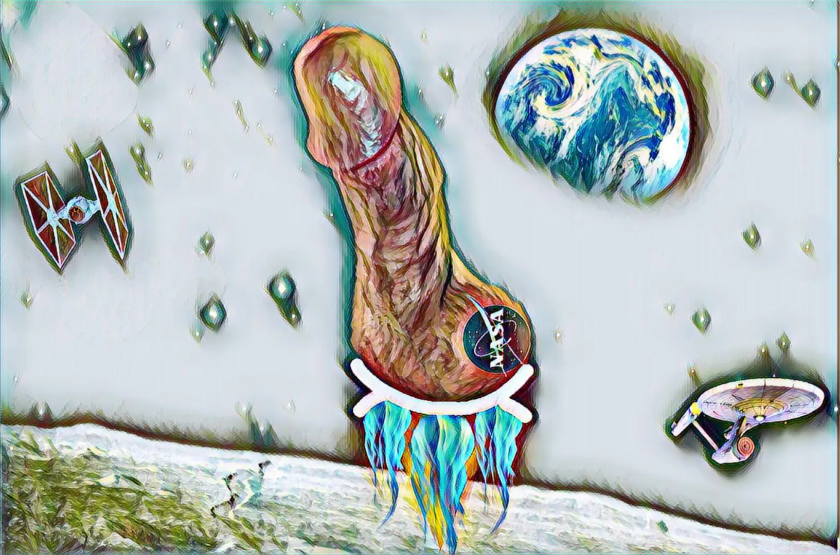 Zefram Cockrane's Warp Driven Ship posted by Vegeta91588