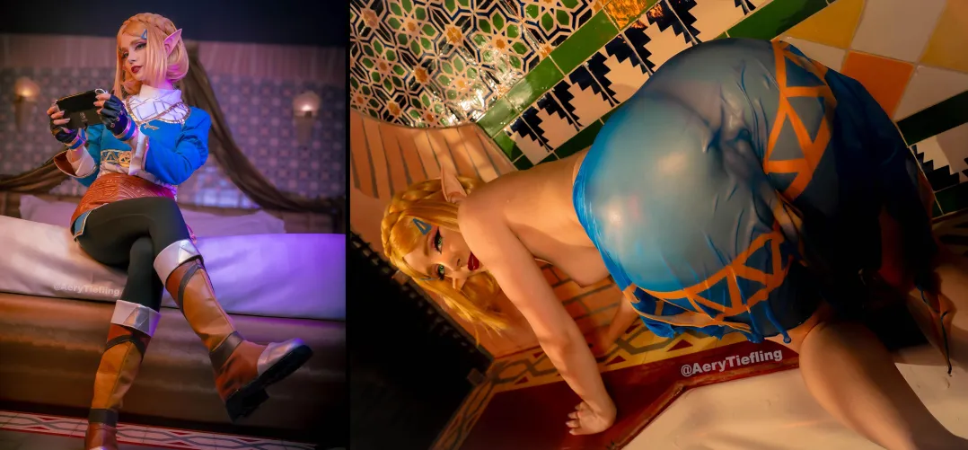 Zelda cosplay by Aery Tiefling [OC] by AeryKorvair