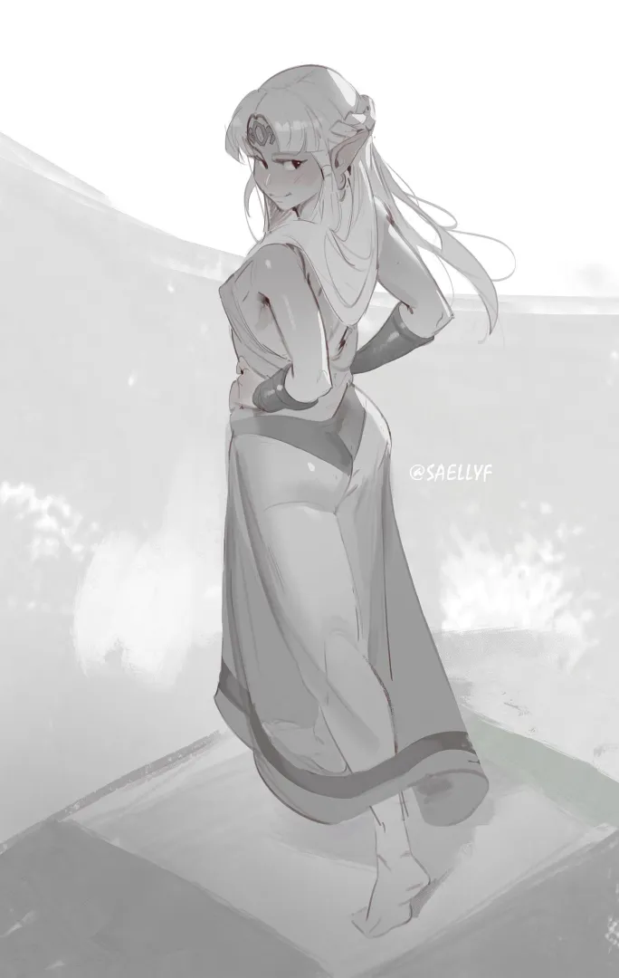 Zelda's See-Through Dress (by me @Saellyf) posted by AgitatedTennis6723