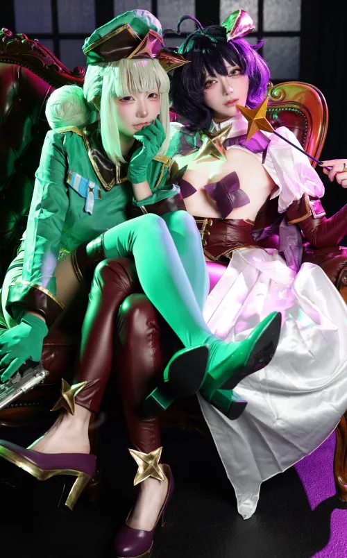 うにさん（@cosplay___nyya）x じゅねさん@June_cosn）Mahoako Kiwi and Utena Cosplay by Pwnagepancakes