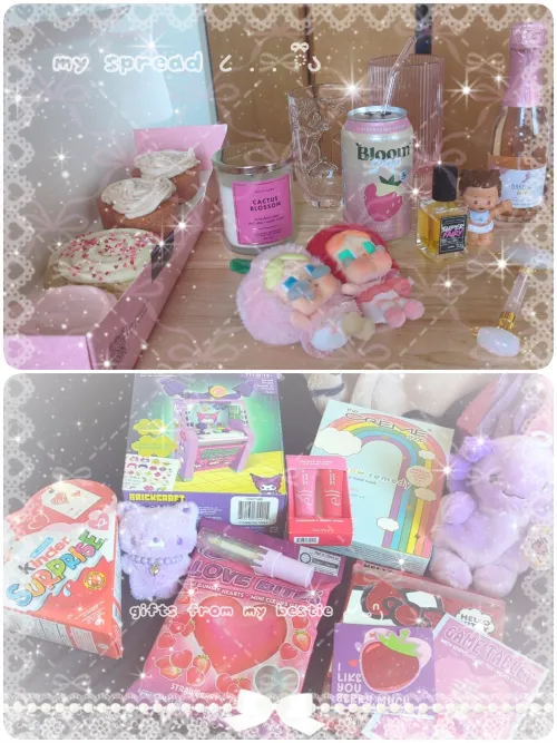 Ი︵ my lil valentines spread & some prezzies from a friend by BabyNatchan