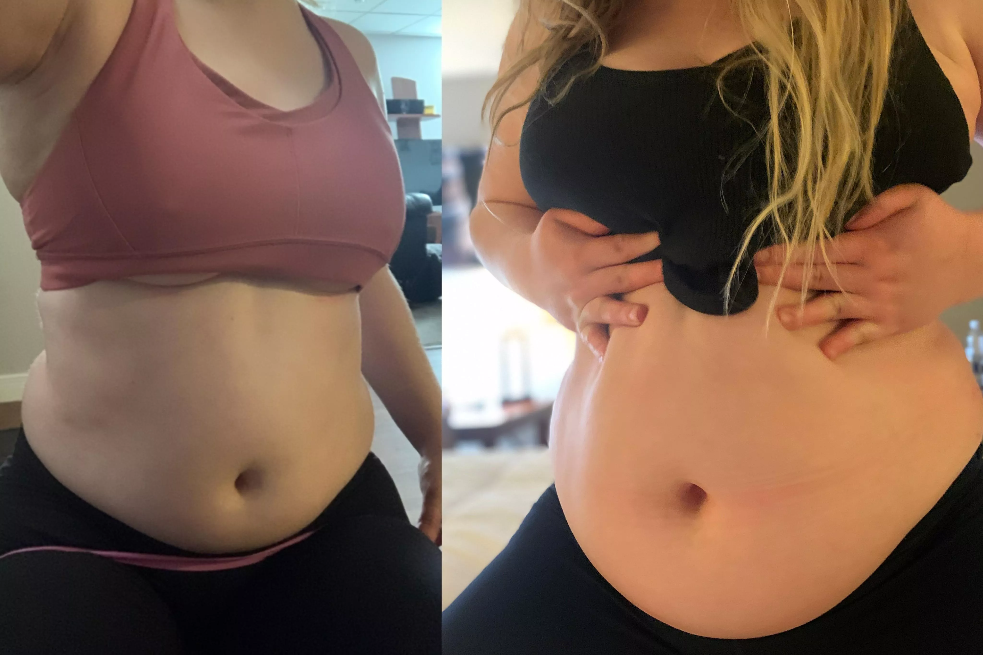 1 year difference in workout clothes! posted by chubbyaphrodite