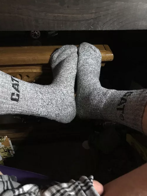 10+ hours in work boots. Whose taking them off by acancelliere412